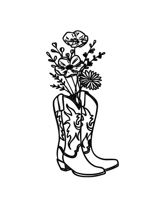Cowboy Blooms InkUp