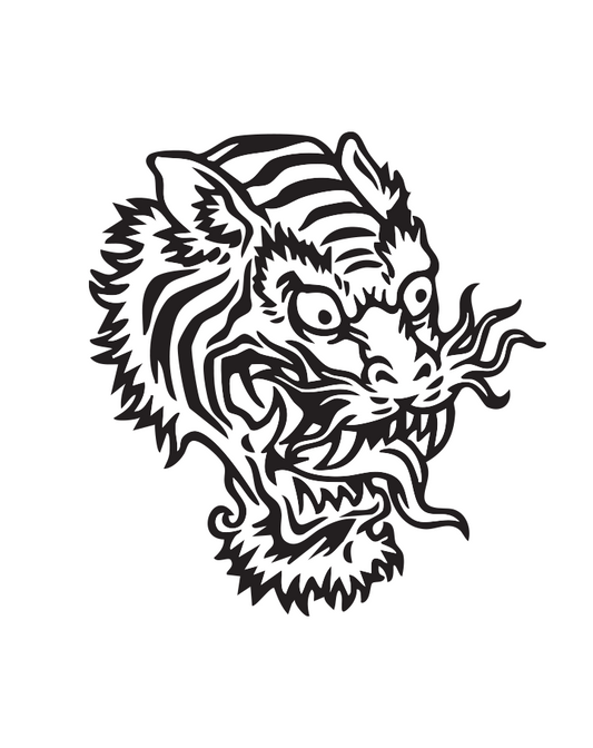 Tiger Dragon Head - InkUp
