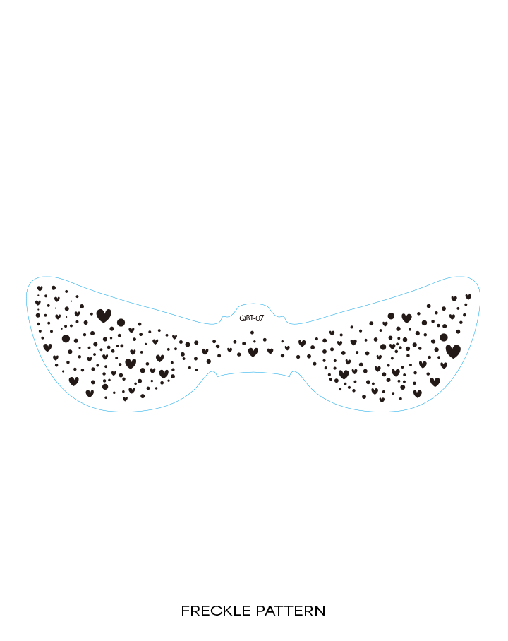 Holographic heart freckle - (Pack of 3) (Copy) InkUp