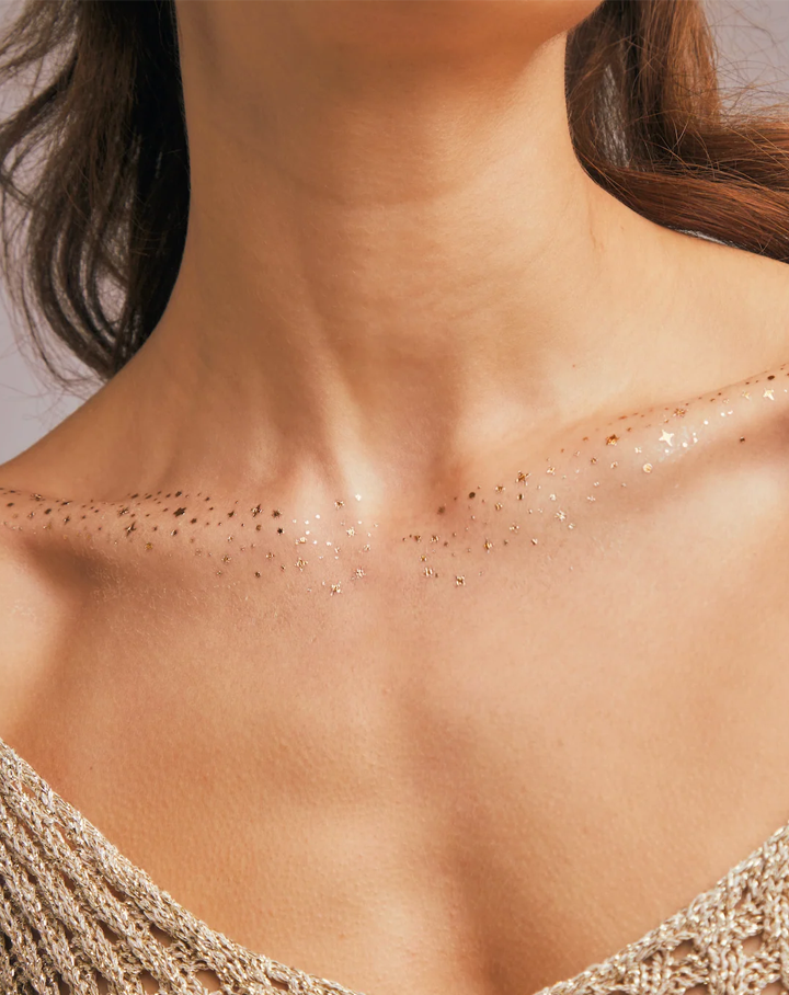 Holographic Collarbone freckles 2 InkUp