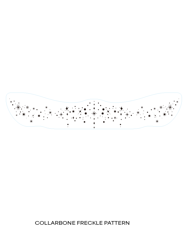 Holographic Collarbone freckles 3 InkUp