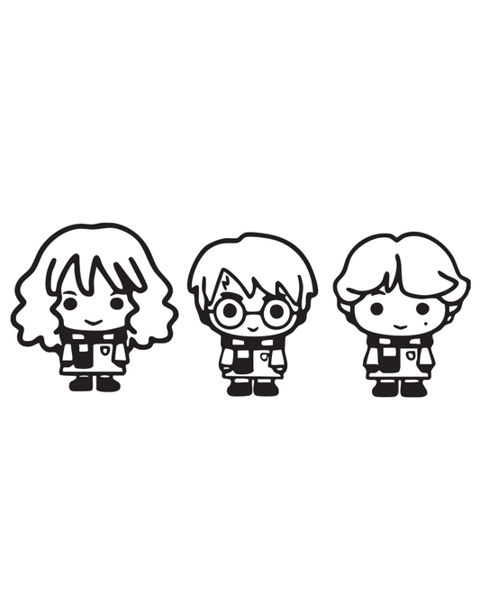 Hogwarts Trio Chibi InkUp