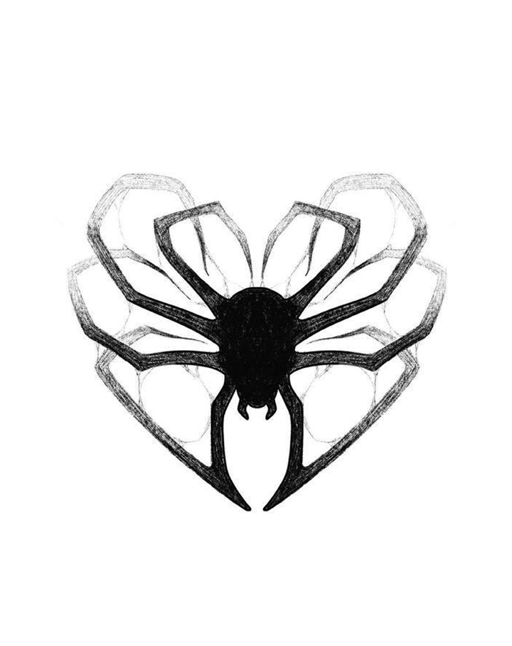 Heart Spider InkUp