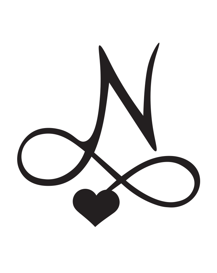 Signature Heart Initial Tattoo InkUp
