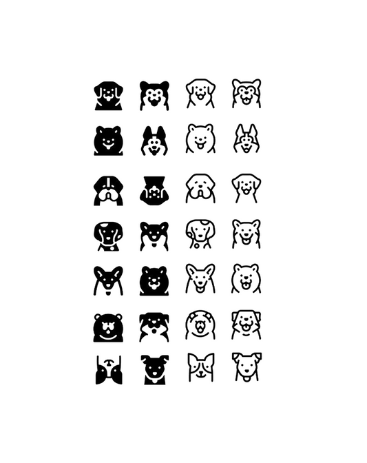 Kawaii Animal Faces Pack InkUp