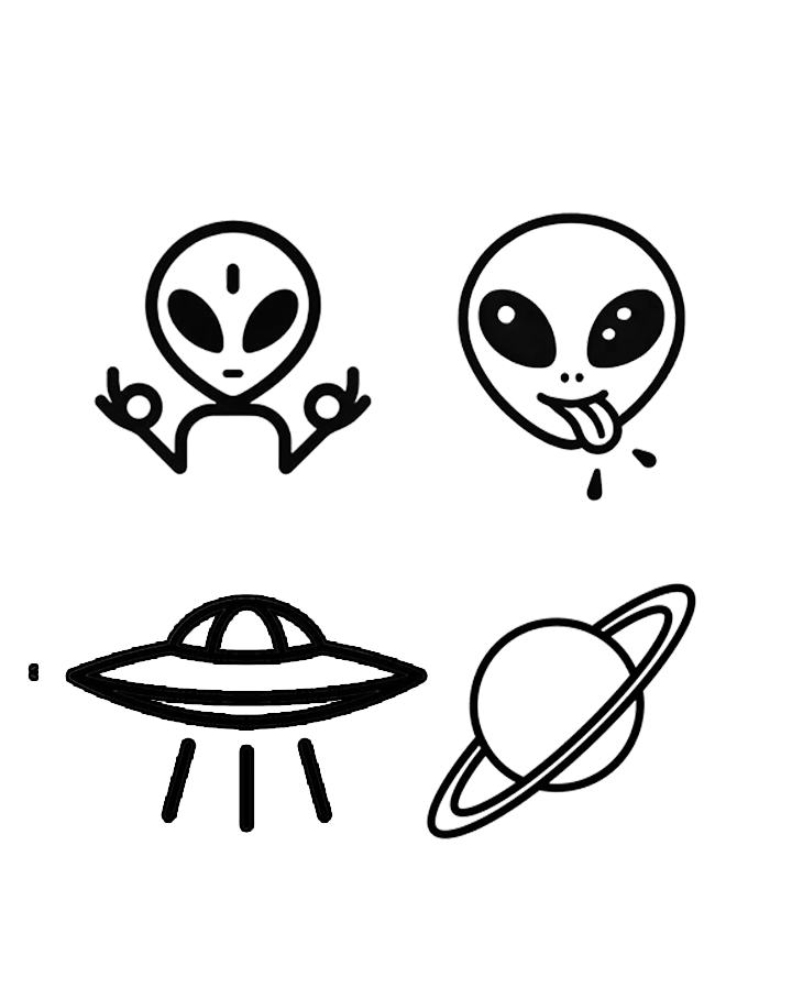 Cosmic Crew Minis (Alien set) InkUp
