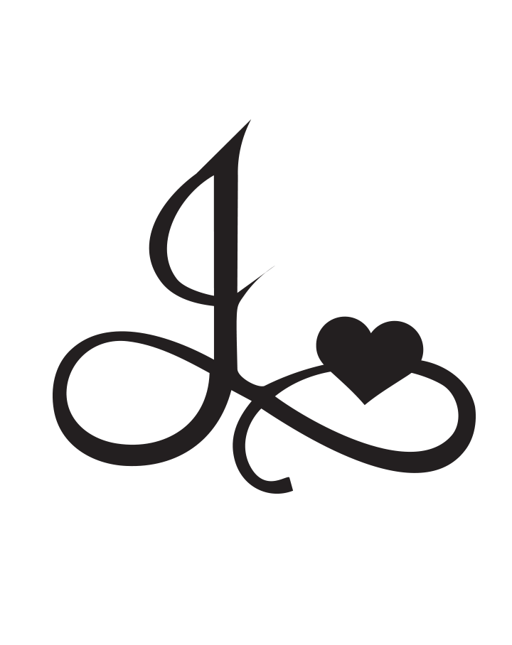 Signature Heart Initial Tattoo InkUp