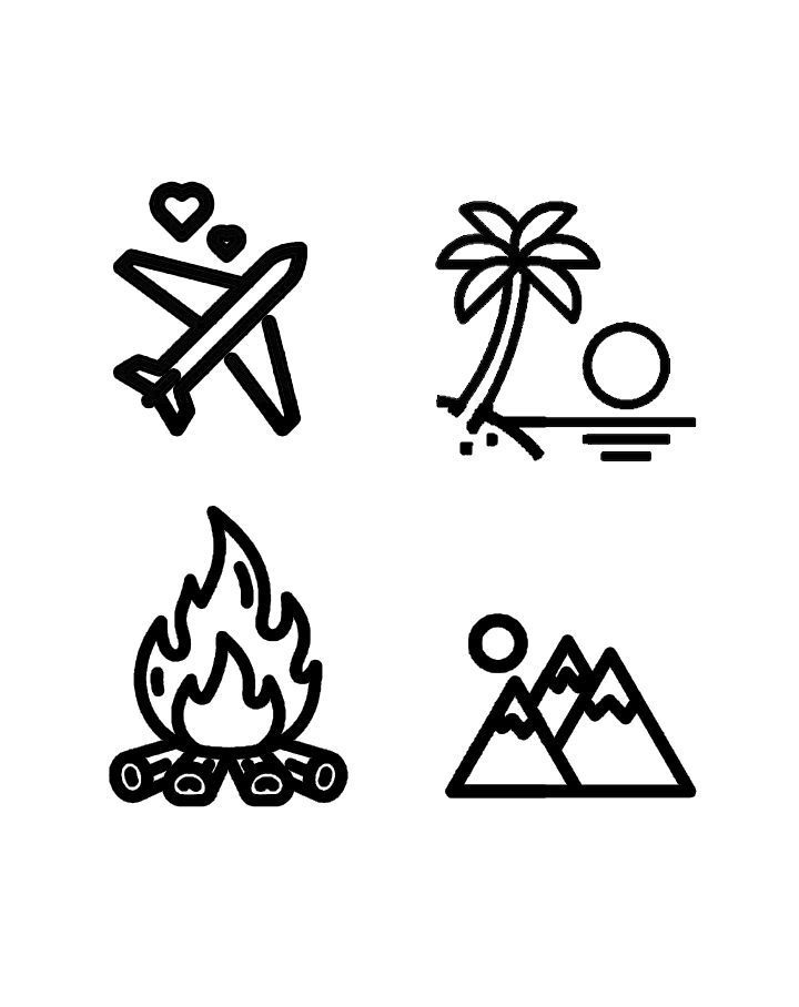 Wanderlust Minis (4-icon set) InkUp