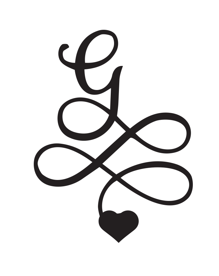 Signature Heart Initial Tattoo InkUp