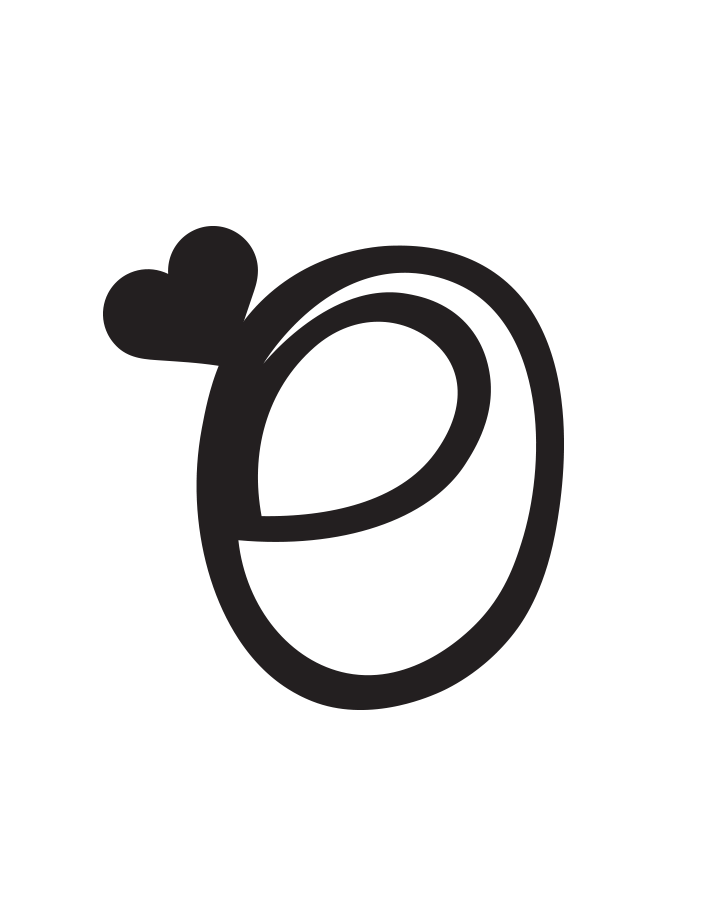 Signature Heart Initial Tattoo InkUp