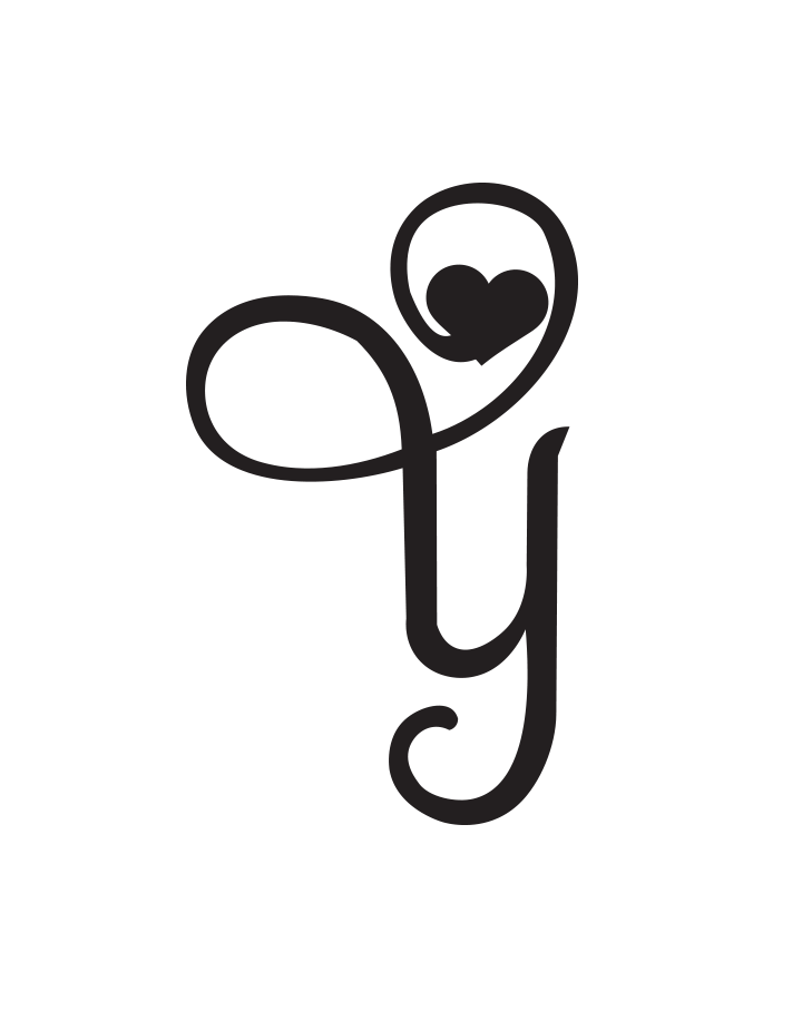 Signature Heart Initial Tattoo InkUp