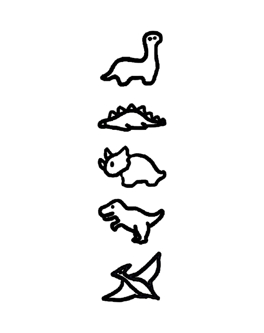 Dino Squad Outline Pack InkUp