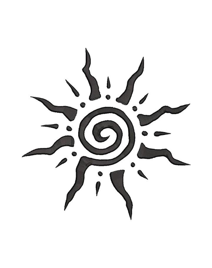 Tribal Spiral Sun InkUp