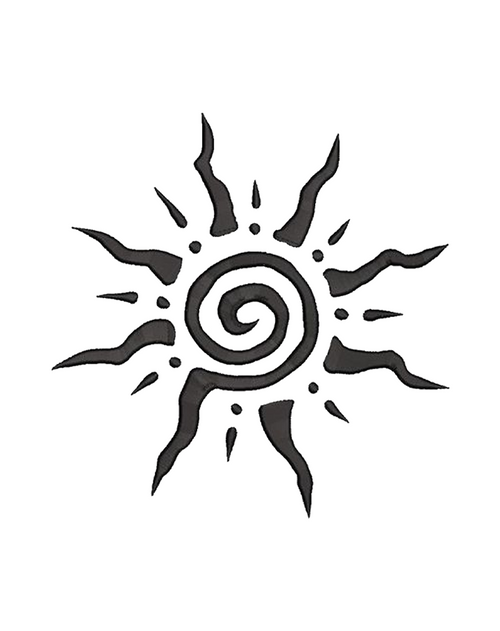 Tribal Spiral Sun