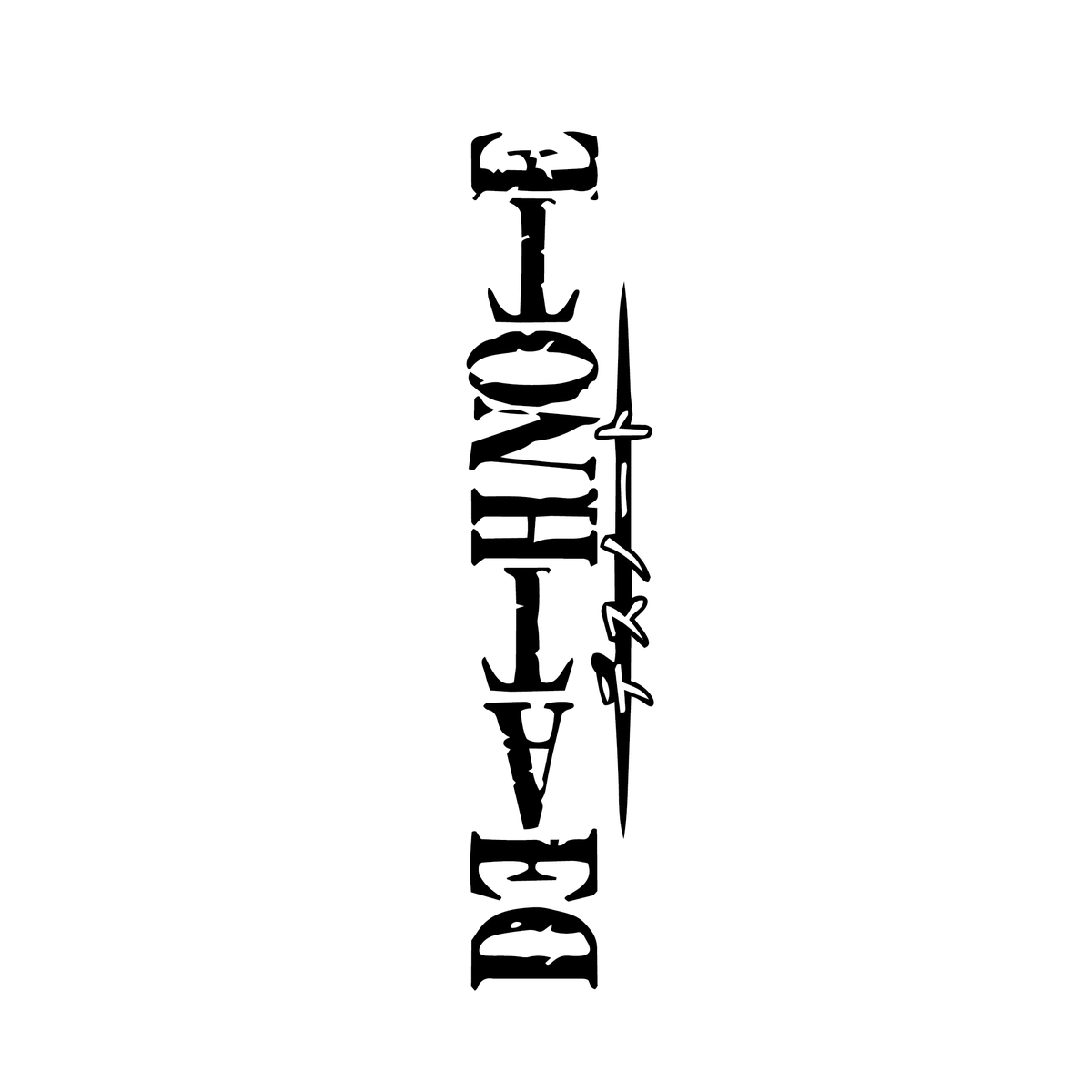 Death Note — Shinigami figure from Death Note — Ryuk's realm semi permanent tattoo, 3×3 inch, for forearm or calf