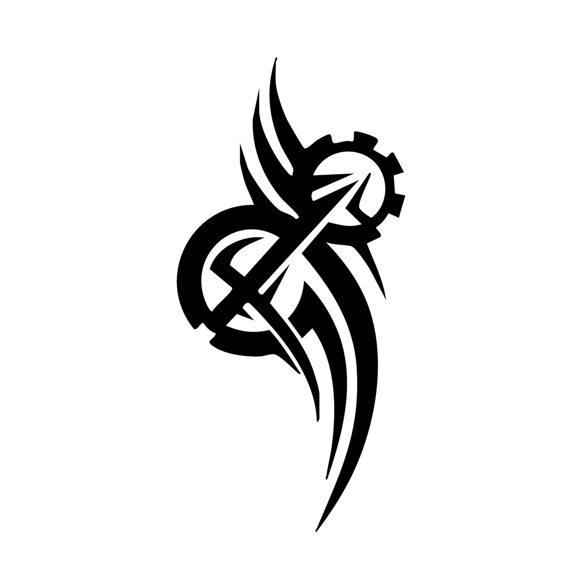 Unstoppable — tribal arm-band pattern — Virat Kohli "Unstoppable" style semi permanent tattoo, 3×1.5 inch, for inner forearm or spine
