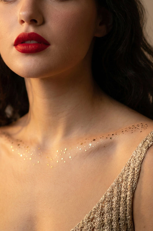 Gold Starfall Collarbone Freckle –  (Pack of 2) InkUp
