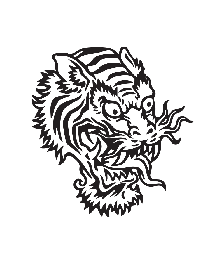 Tiger Dragon Head - InkUp