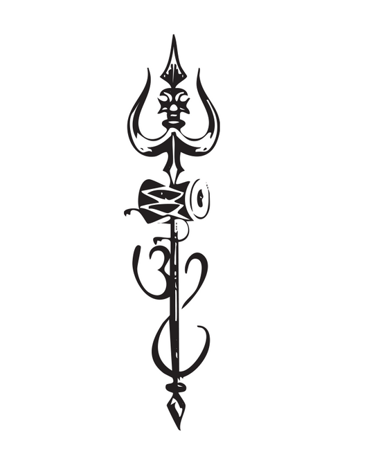 Trishul with Om - InkUp